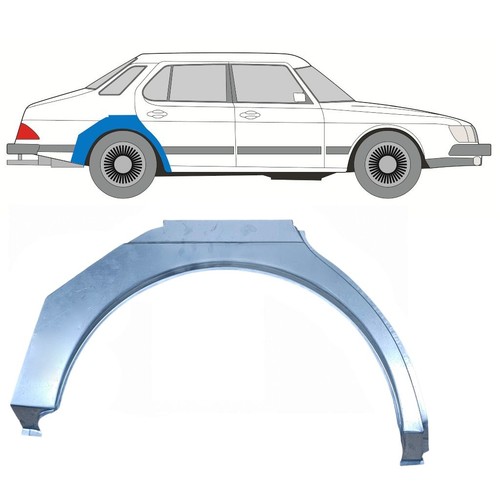 Rear wing repair panel - , for